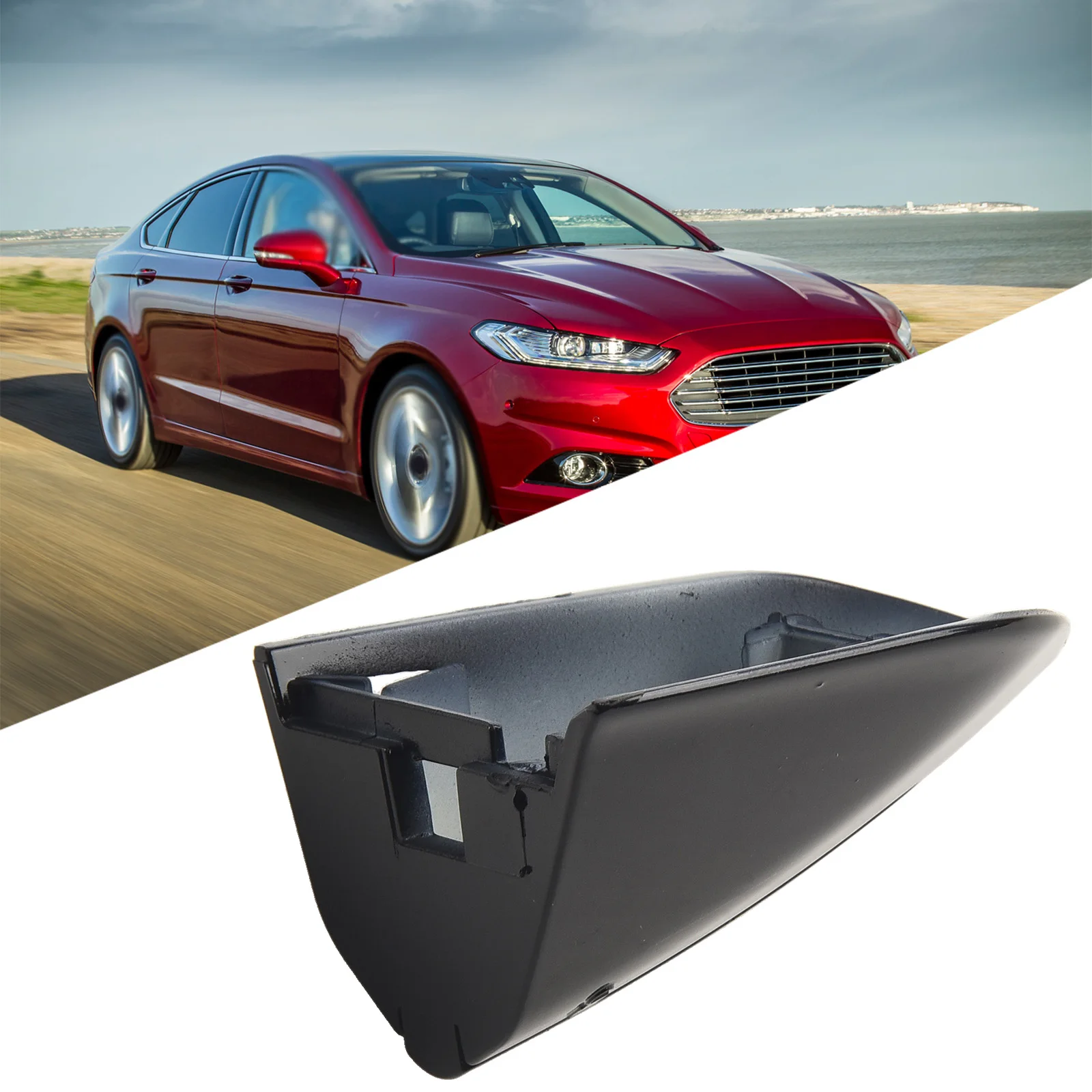 Left Side Replacement Door Handle Cover End Cap Compatible with For Ford For Fusion & For Edge from 2015 to 2020