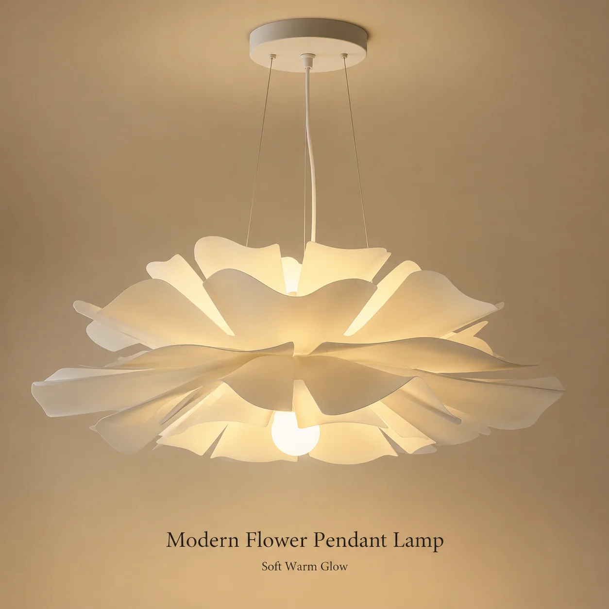 

Nordic bedroom flower pendant light modern restaurant guesthouse cozy lamp table room lamp