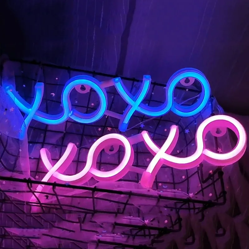 LED Neon Sign For Wedding Decoration XOXO Love Neon Strip Lights Garden Home Bedroom Wall Decor Neon Party Sign Gift Night Light