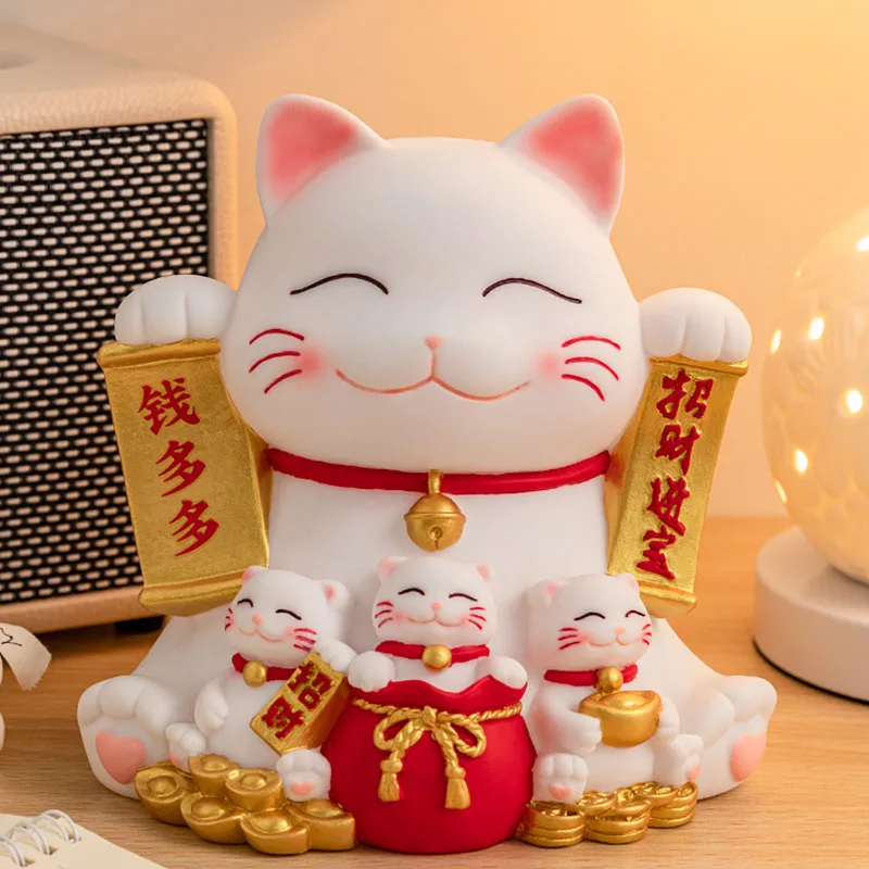 Cat Adult Piggy Bank Safe Adult Ceramic Not Open Storage Mystery Lucky Mini Money Boxes Organizer Spaarpot Home Products Decor