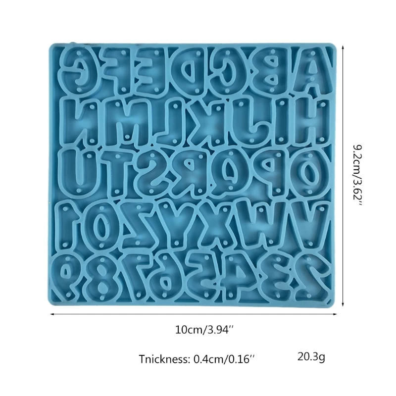 Alphabet Keychain Epoxy Resin Mold Letter Number Earrings Pendant Silicone Mould Drop Shipping