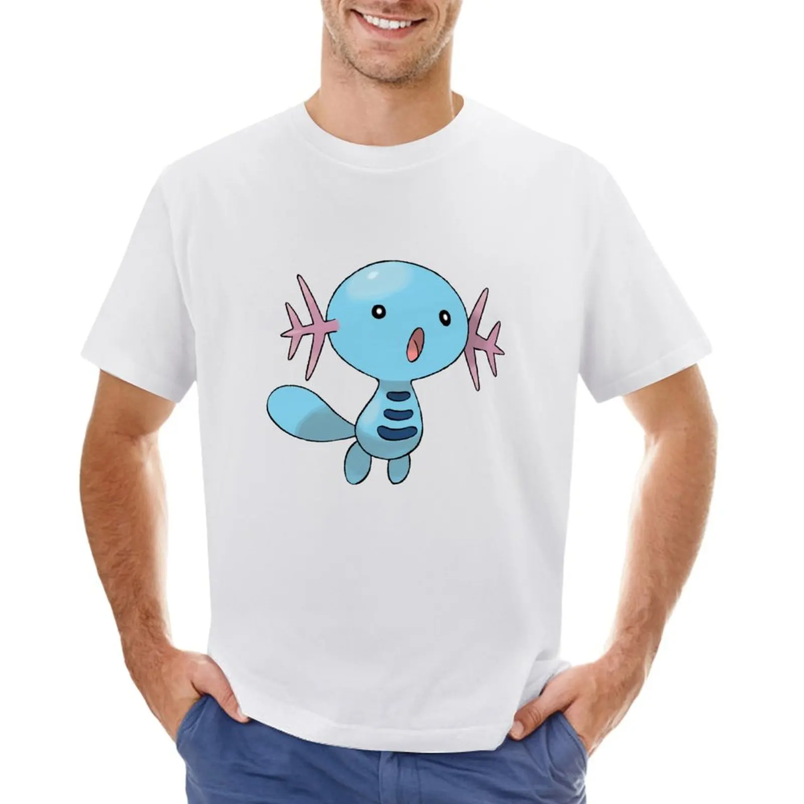 wooper whopper T-shirt customizeds new edition anime mens clothes