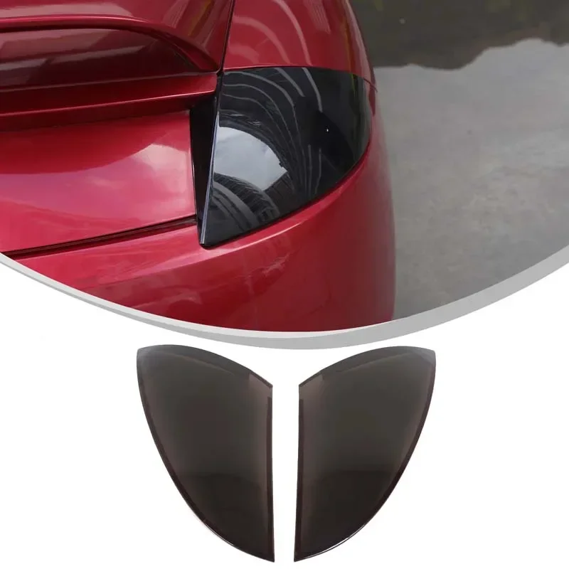 For Mitsubishi Eclipse 2006-2011 ABS black car taillight decorative cover sticker car exterior protection accessories 2Pcs
