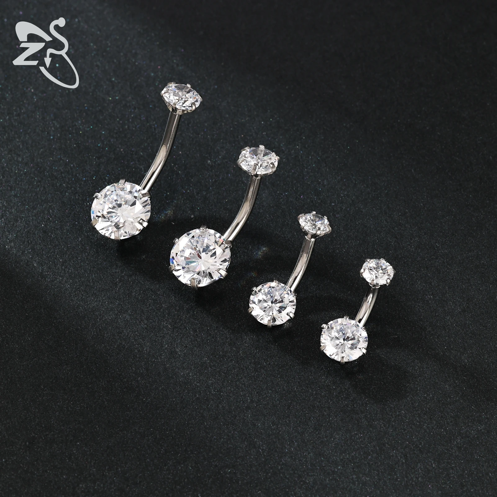 ZS 1 pezzo 14G anello per ombe - Belly Bar Titanium recensione e prezzo