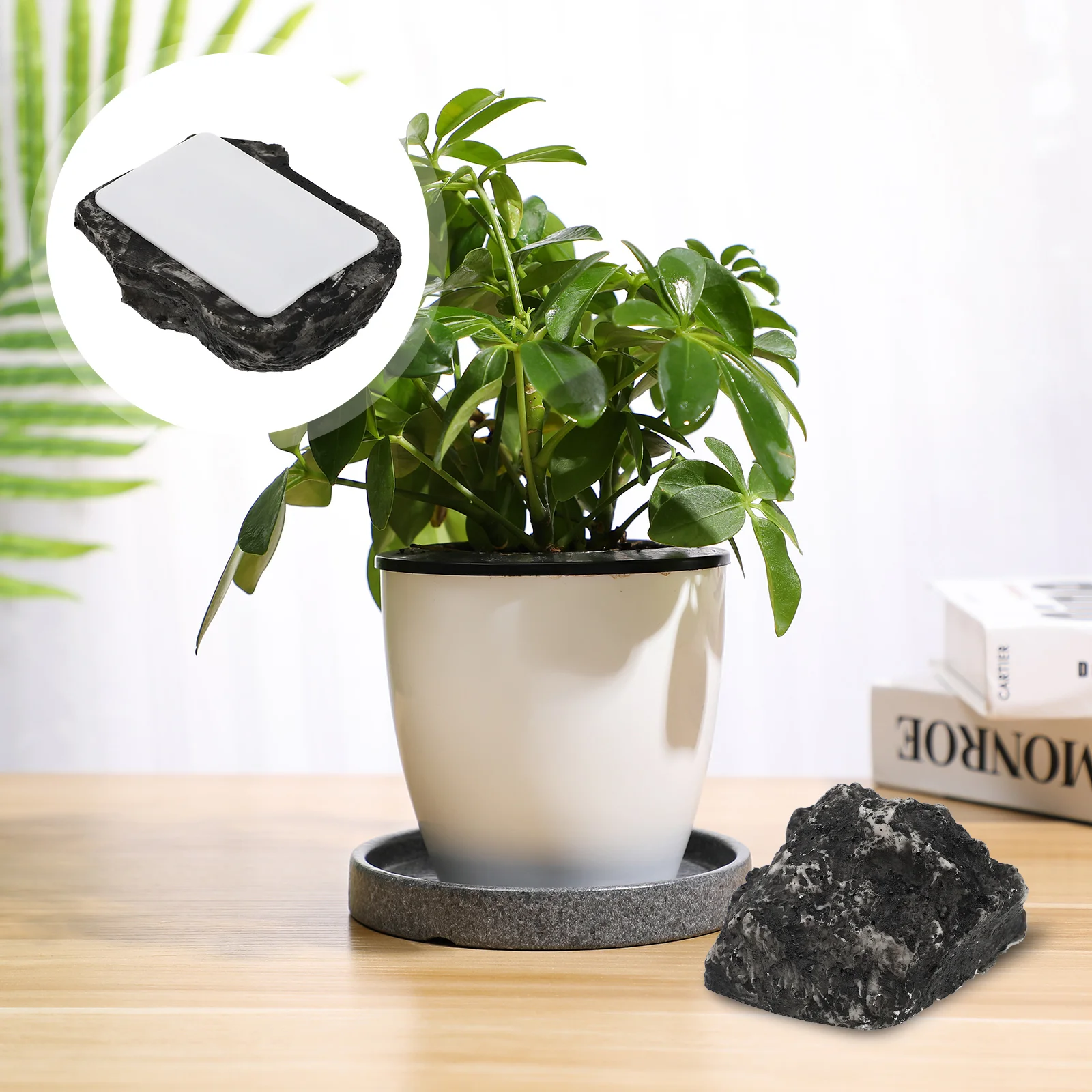 Rock Key Case simulado Stone Hider Spare House Fish Tank Stones Keychain Outdoor Saver