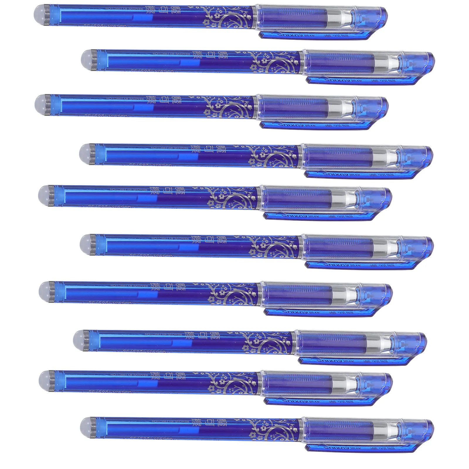 

12Pcs Blue Erasable Pens 0.5mm Fine Point Erasable Ink Pens for Students Office Note Taking Writing Supplies Blue Pen