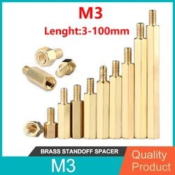 Thread M3 Circuit Boards Spacer Hex Brass Standoff Screw Pillar Fixed PCB Computer PC Motherboard Female Male Standoff Spacer