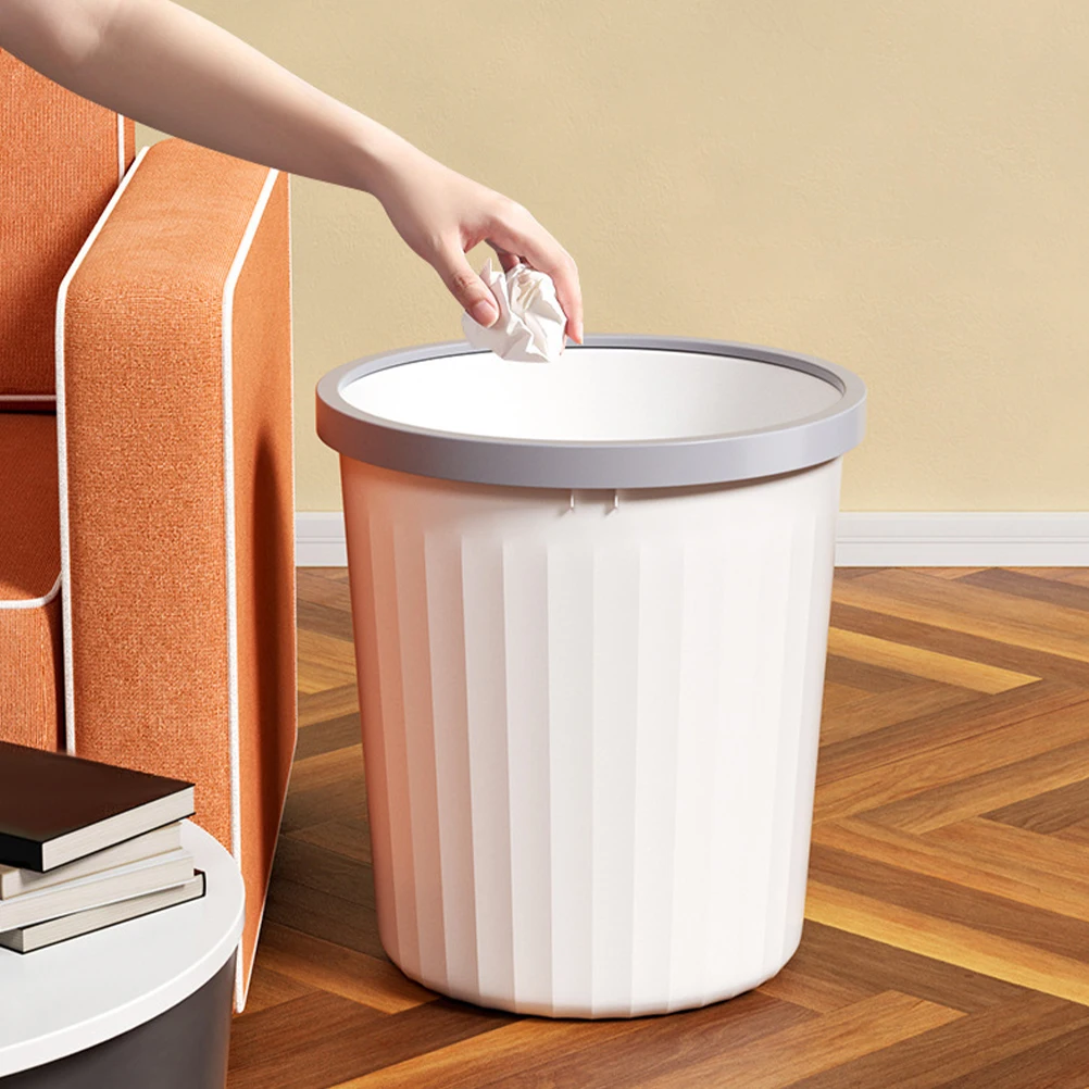

2 Pcs Bathroom Waste Basket Open Trash Can Bin Household Garbage Small Rubbish Office