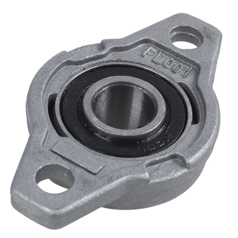 4X FL001 Zinc Alloy 12Mm Bore Self Aligning Pillow Block Bearing Flange