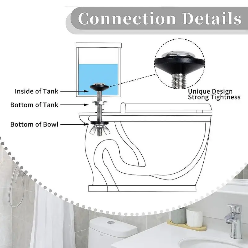 Toilet Seat Bolts Replacement Hinges Toilet Seat Fastener Stainless Steel Heavy Duty Toilet Seat Hinge Bolts Universal For