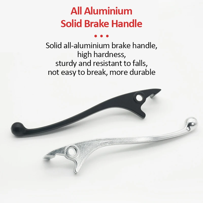 Universal Motorcycle Disc Brake Lever Aluminum Bicycle Brake Handle for Mountain Bike Road Bike City Bike, Easy Installation