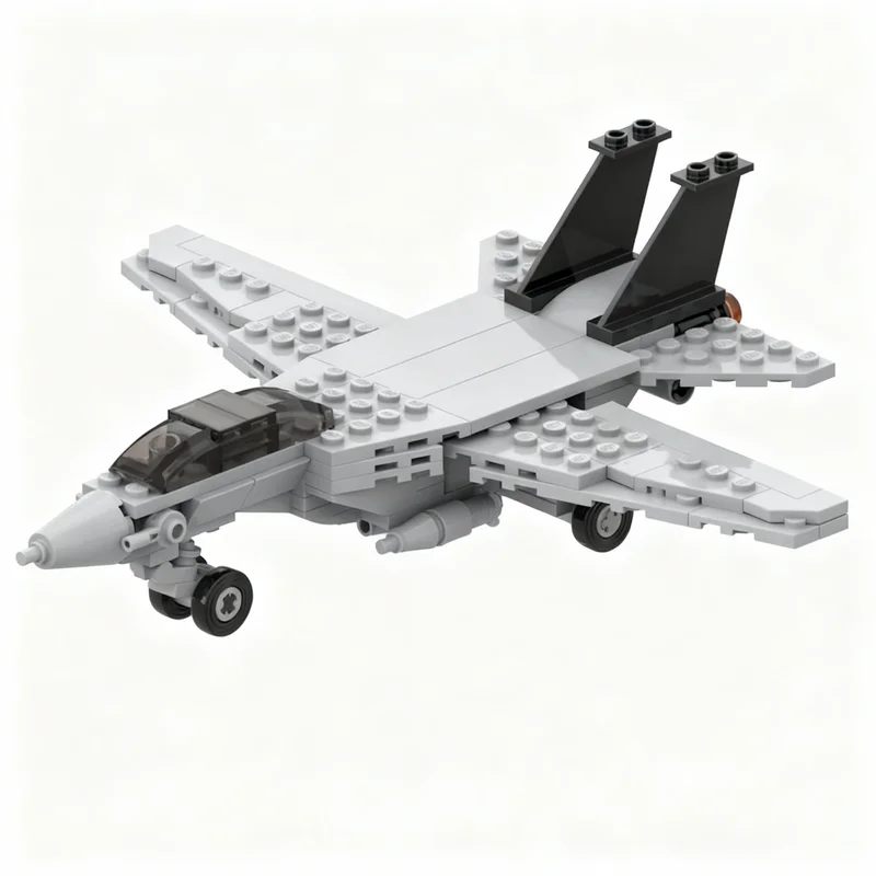 176pcs MOC F14 Tomcat Geared Wings Model Building Blocks Christmas Gifts Construction Toy DIY Birthday Display Assemble Craft