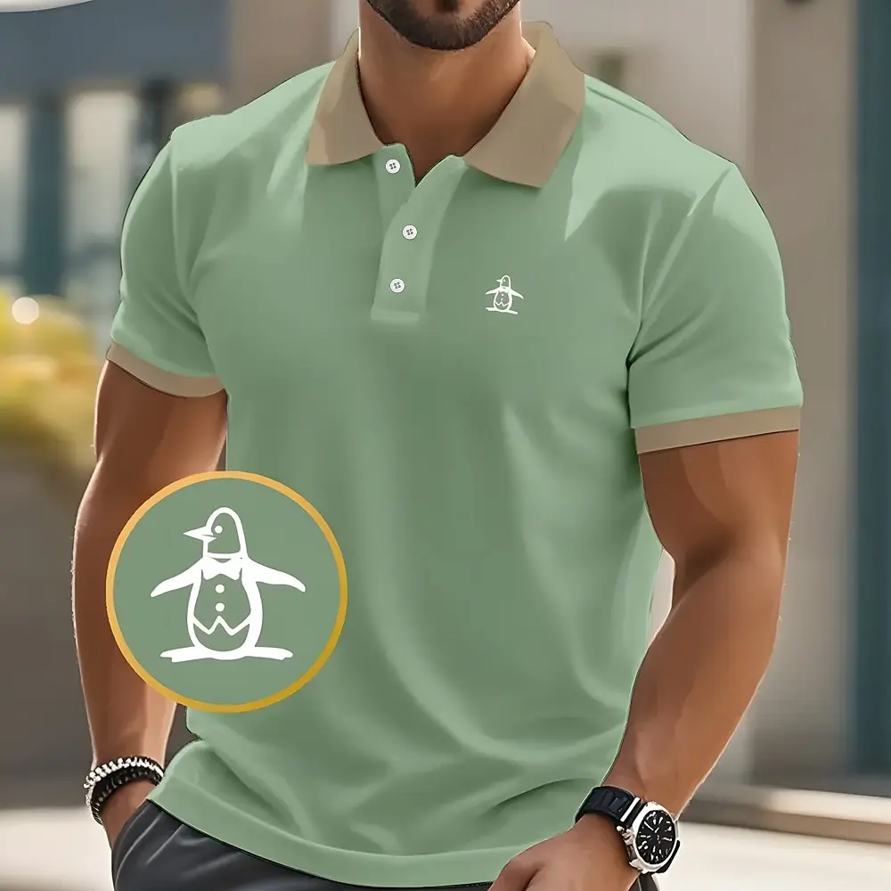 

Men's Penguin 3D Print Polo Short Sleeve Polo Shirts Collared Shirts Summer Casual Resort Outdoor Daily Wear Vacation Men's tops