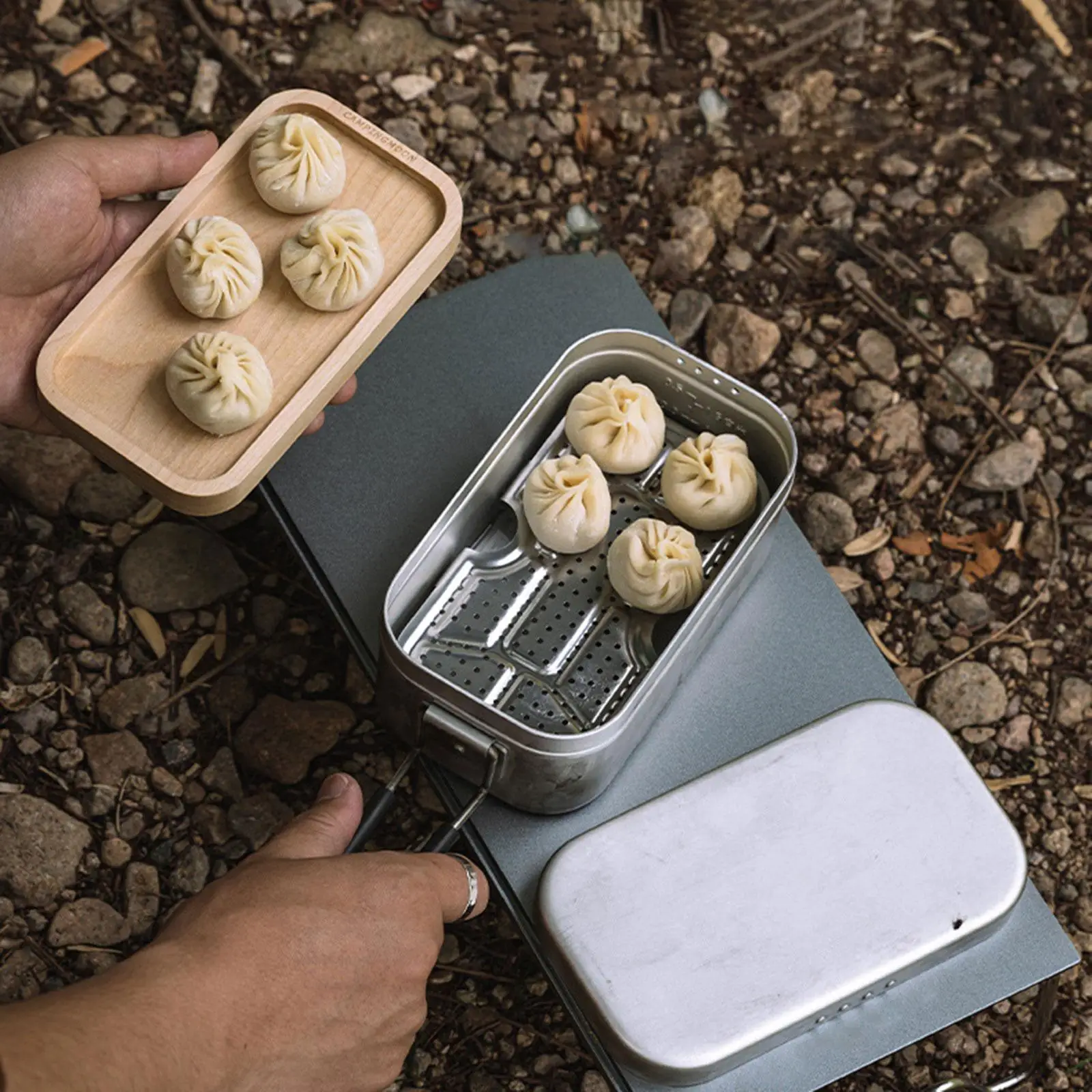 Camping Steaming Rack Stainless Steel Cookware Tray Outdoor Accessory for Mess Tin Efficient Food Heating