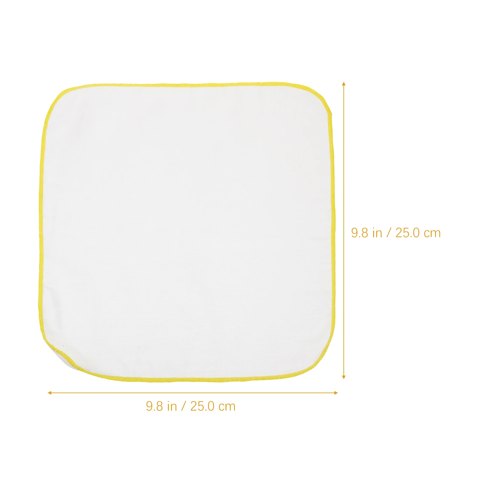 

9pcs 25X25Cm Baby Burp Cotton Small Drool Spit Up Protection Square Kerchief Yellow Each Pack Newborn Gift
