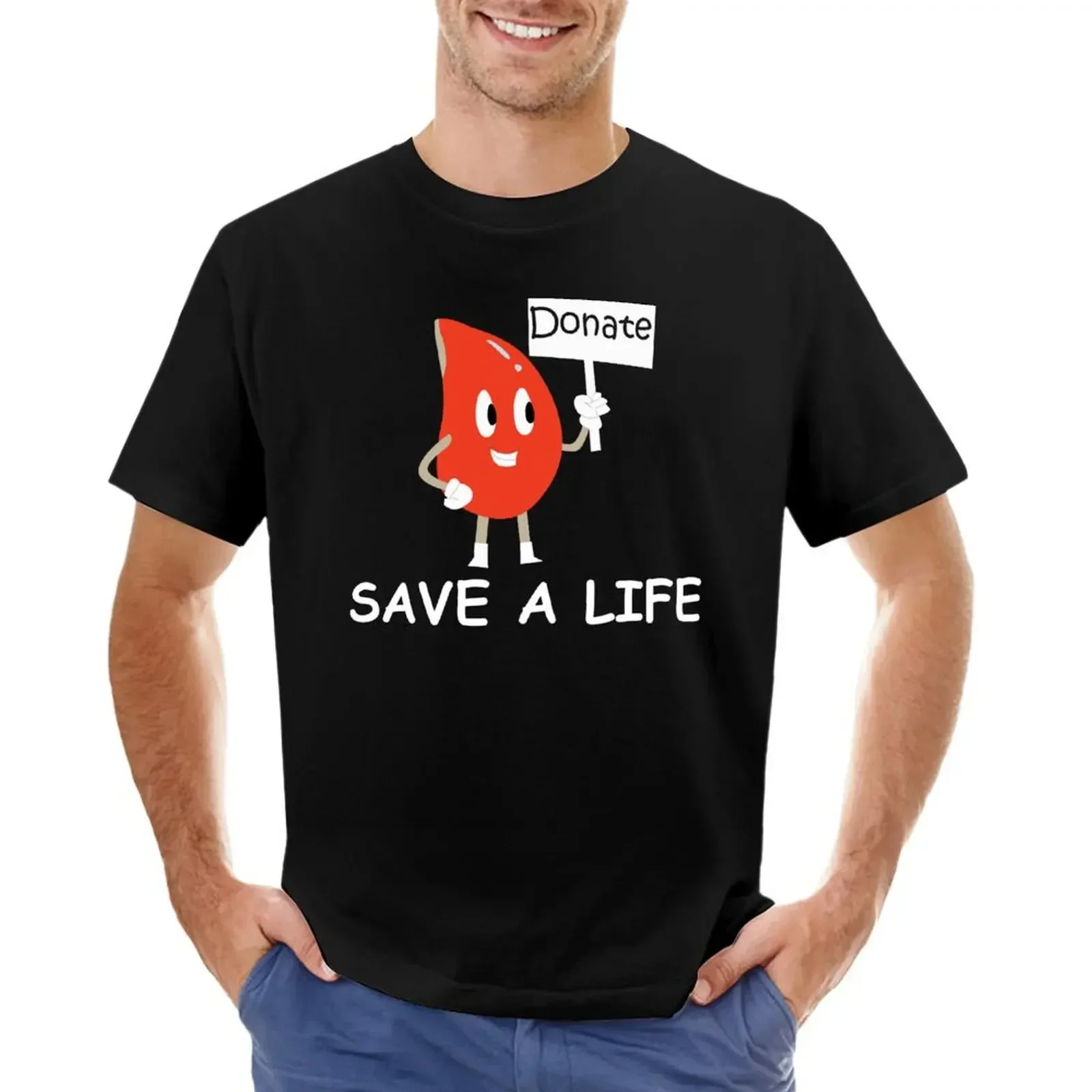 Donate Blood Save A Life T-shirt plain heavyweights sublime boys animal print men workout shirt