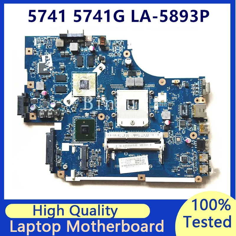 Mainboard For Acer Aspire 5741 5741G NEW71 LA-5893P Laptop Motherboard SLGZS N11P-GE-A1 100% Fully Tested Working Well