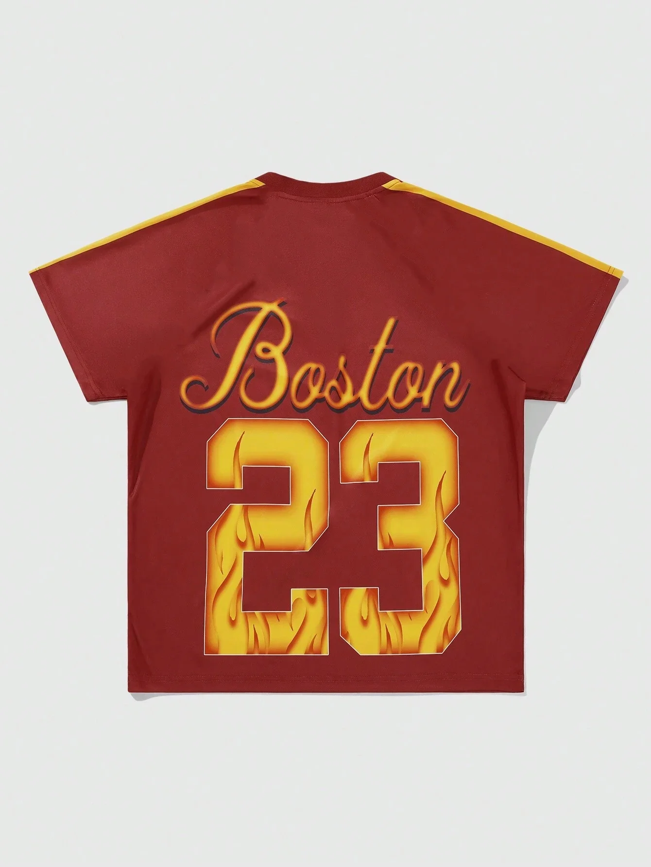 BOSTON 23 Print Men Summer  American Style T-Shirt Man Short Sleeve Round Neck sport Tee Vintage Basketball T-shirt Men Clothes