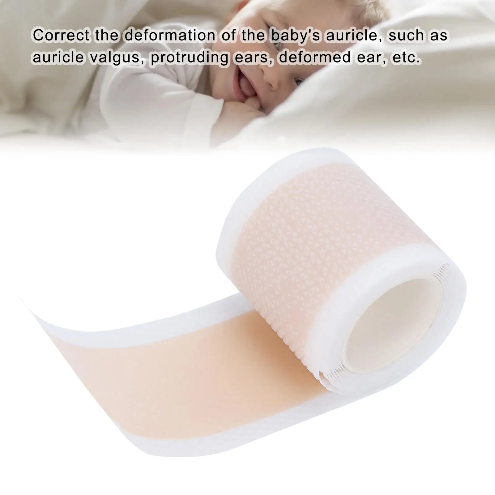 ملصق رقعة سيليكون لتصحيح الأذن الجمالية الممتصة للأطفال 4 قطع 50 سم لكل منها #6