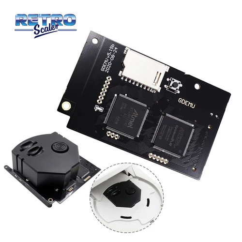 RetroScaler GDEMU 5.15b Placa de simulación de unidad óptica y tarjeta de memoria SD para consola de videojuegos DC Dreamcast
