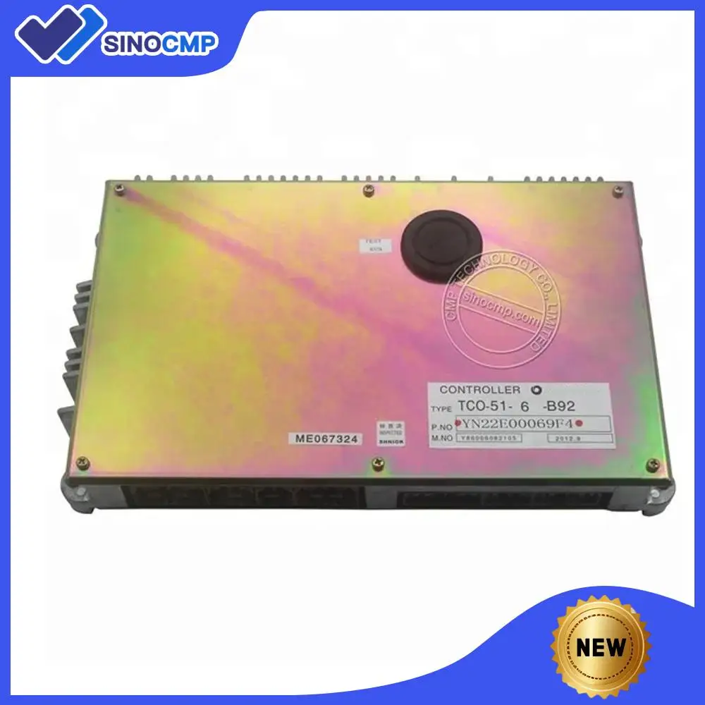 1 Piece New YN22E00069F4 Main Controller Panel Replacement for Kobelco SK210-6 Excavator Programmed Computer Control Board