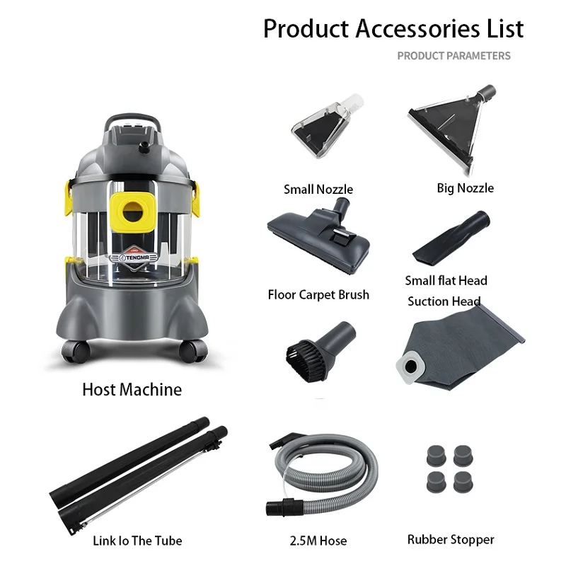 1400W Professional Portable Six Cleaning Function In One Curtain Carpet Sofa Car Interior Mattress Vacuum Steam Cleaner Machine