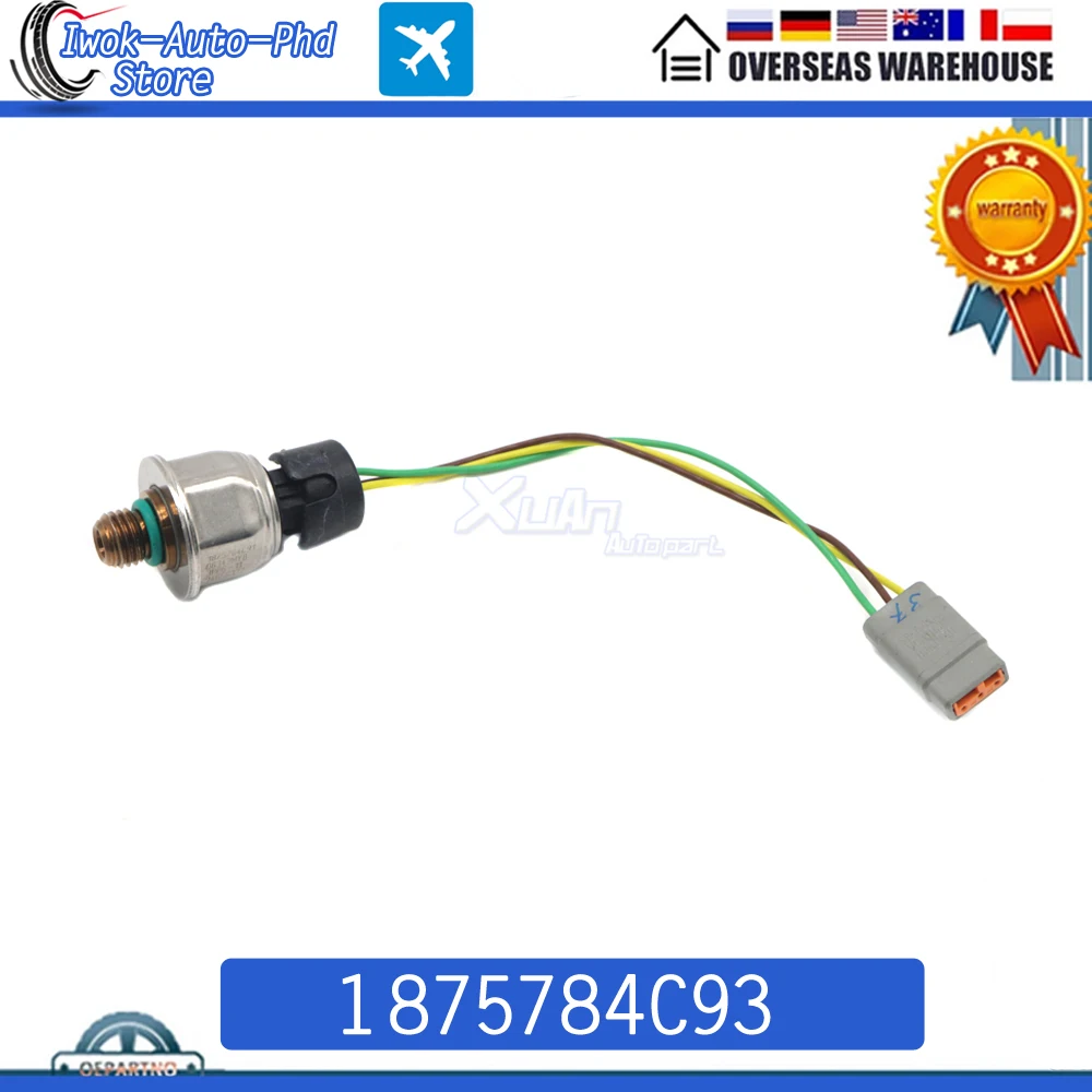 XUAN Oil Fuel Pressure Sensor Transducer 1875784C93 for International Navistar MAXXFORCE DT 9 10 3PP6-21 1875784C92