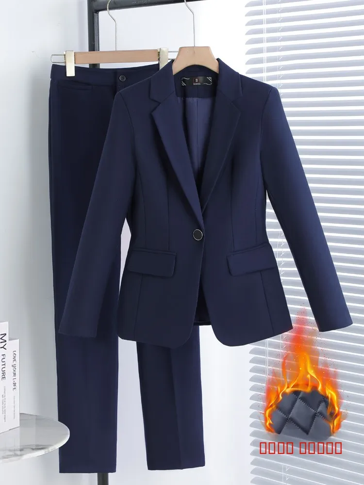 

Профессиональный костюм для интервью Thiened, осенне-зимний комплект пальто, пригородная спецодежда, менеджер для приема в отеле, orm Long Sve