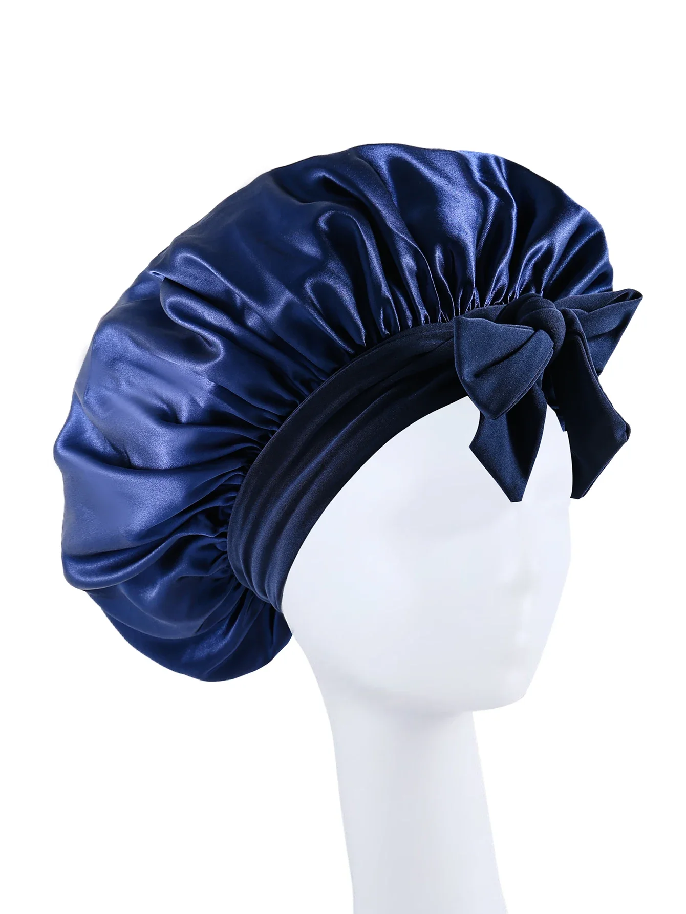 2026 neue Seidenhaube zum Schlafen, Damen-Satin-Mütze, Haar-Nacht-Schlafmütze, Krawattenband, lockiges Hut, Schal, Wickel, lockiges Haar, Schönheit