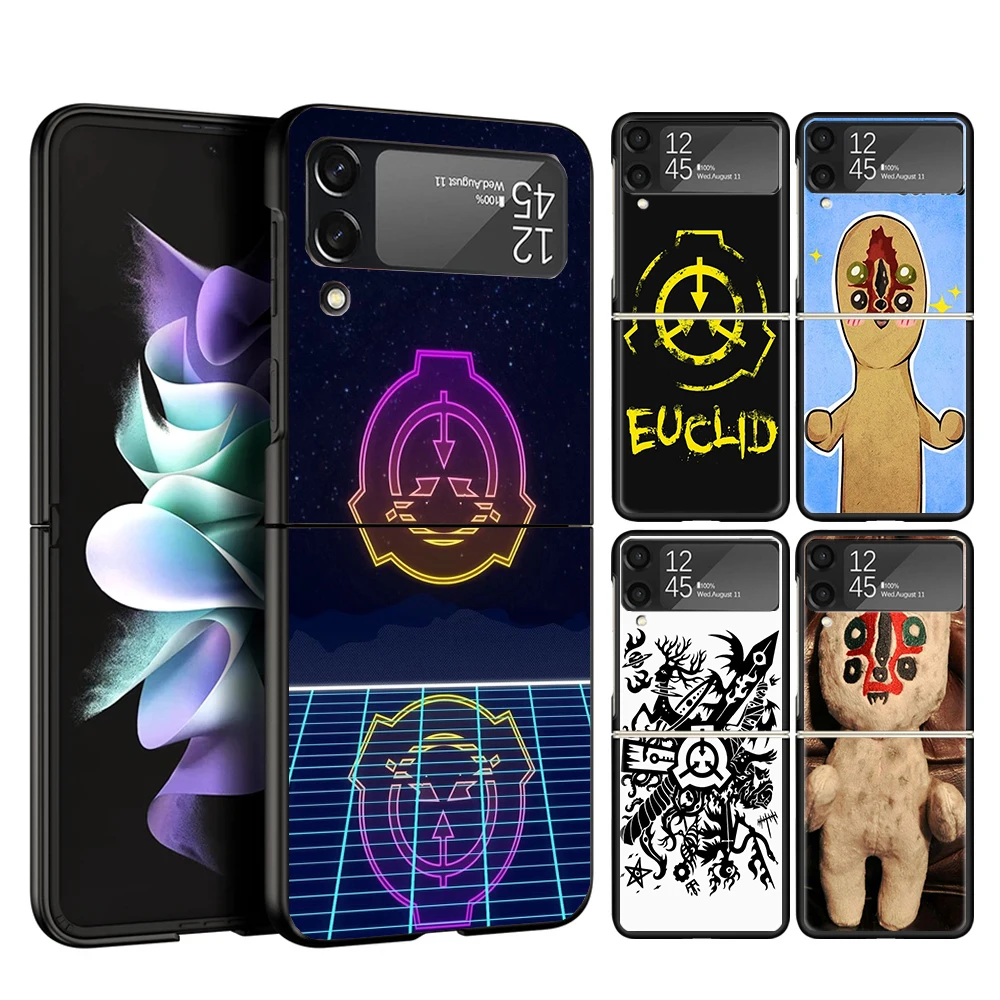 SCP Special Containment 173 Cover Phone Case For Samsung Galaxy Z Flip 6 5 4 3 5G Flip6 Flip5 Flip4 Flip3 Black Hard Fundas Shel