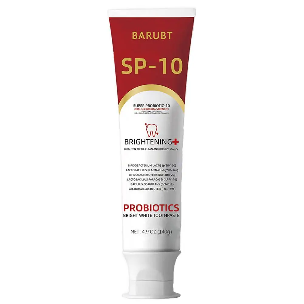 Dentifrice probiotique SP-10 140g 140g Soin dentaire Menthe Bien-être Doux Sans Rafraîchissement Dentifrice Dentifrice Fluorure Haleine Healt R4V1