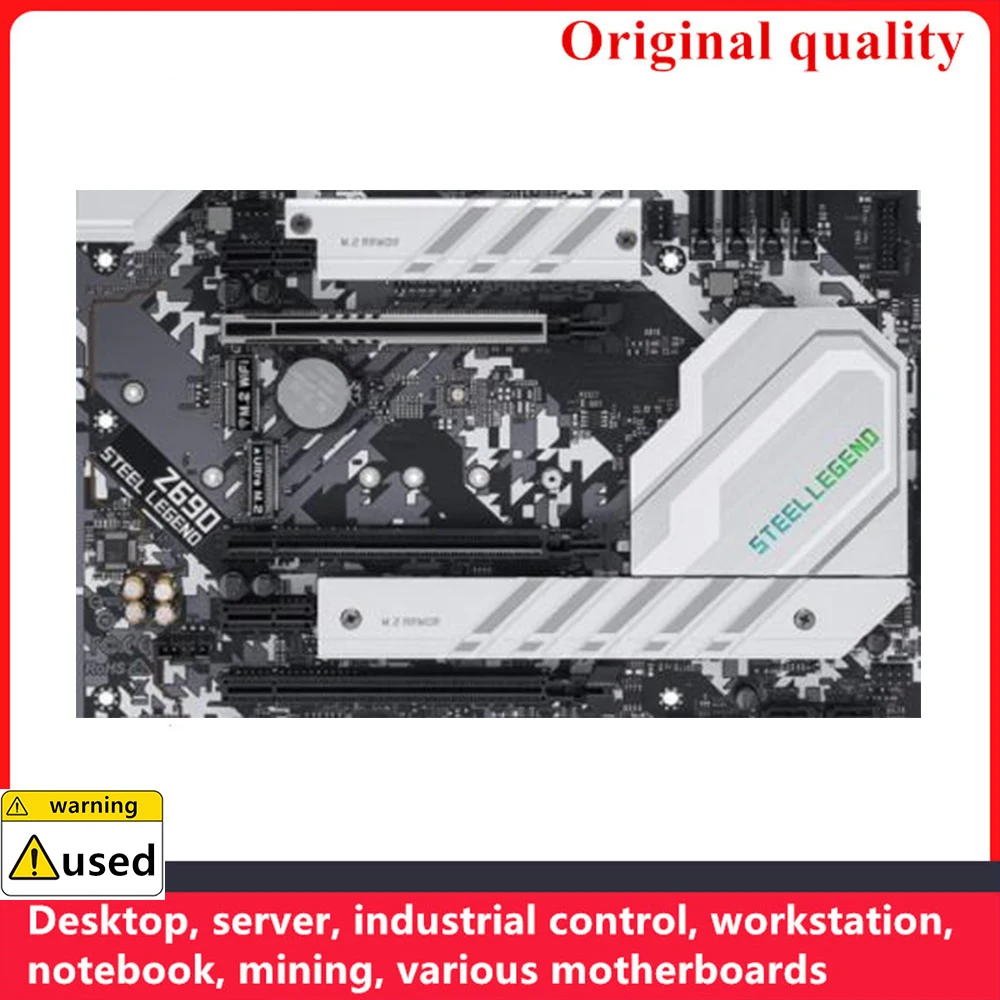 Placa base ASROCK Z690 Steel Legend, LGA 1700, DDR4, 128GB, ATX, para Intel Z690, M.2, NVME, SATA III