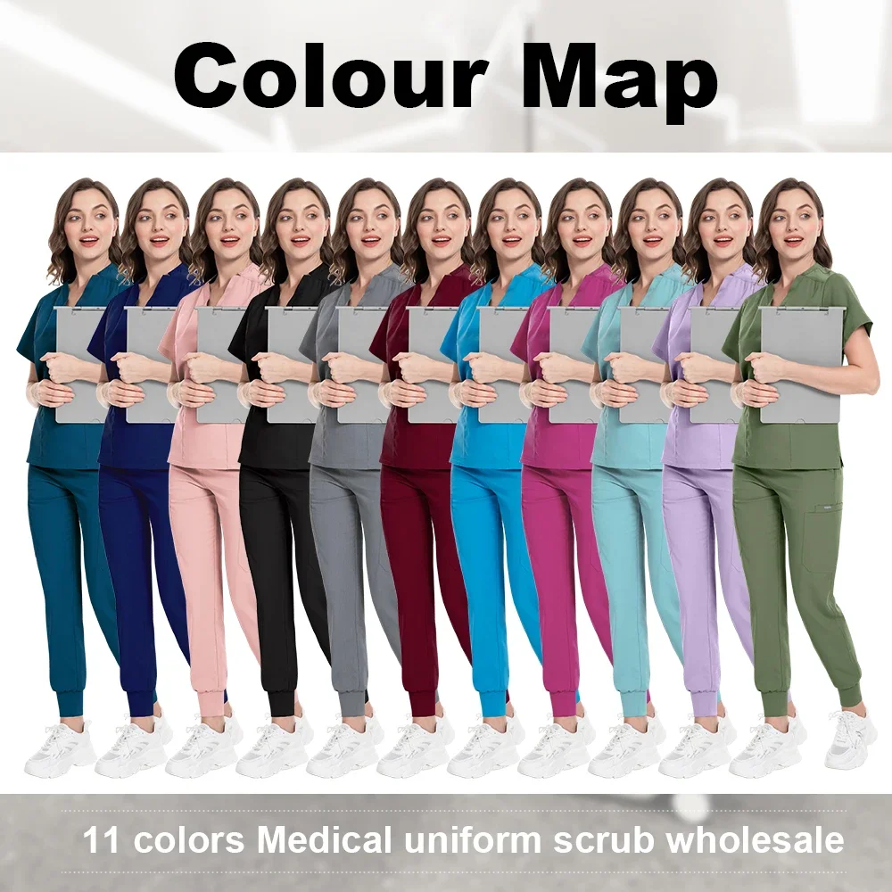ชุดขัดชุดผู้หญิง Joggers อุปกรณ์การแพทย์ Healthcare เครื่องแบบผ่าตัด Lab Veterinary Clinic ชุดทํางาน Mens