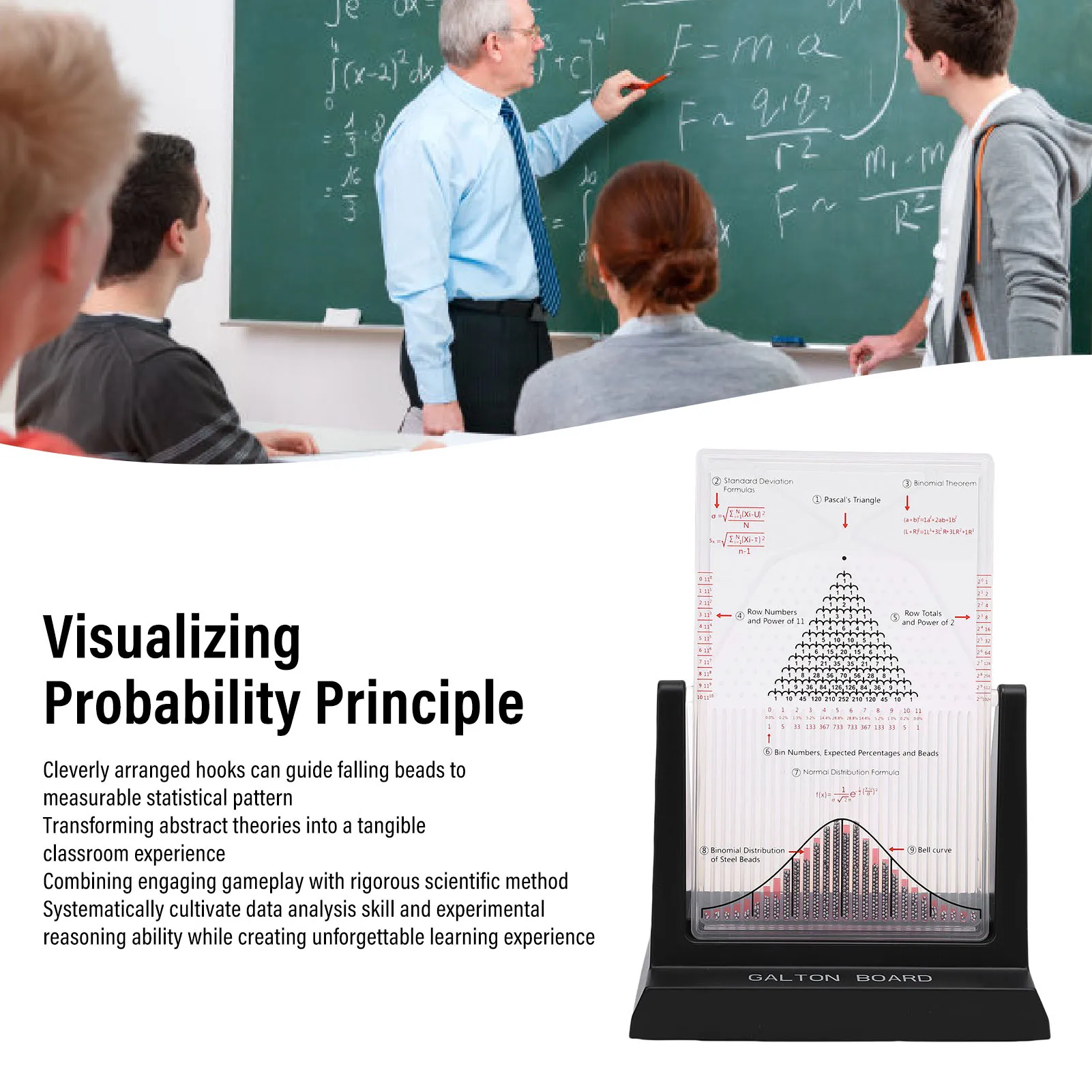 

Встравнение, физика, обучающее пособие, интерактивные металлические бусины 2800, интуитивная демонстрационная модель, визуализация для школы
