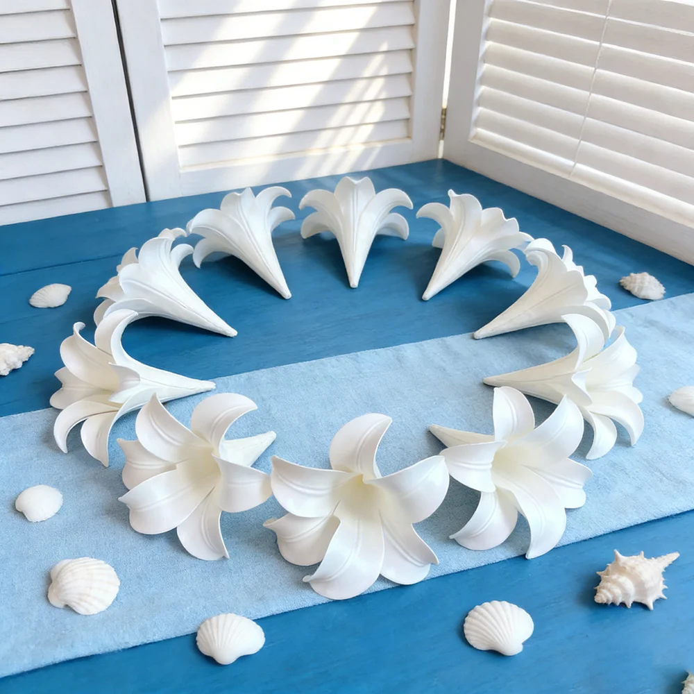 Fleurs de lys simulées, matériau EVA, plafond de salle de mariage, décoration d'arc de cérémonie, décoration murale de fond de zone de bienvenue