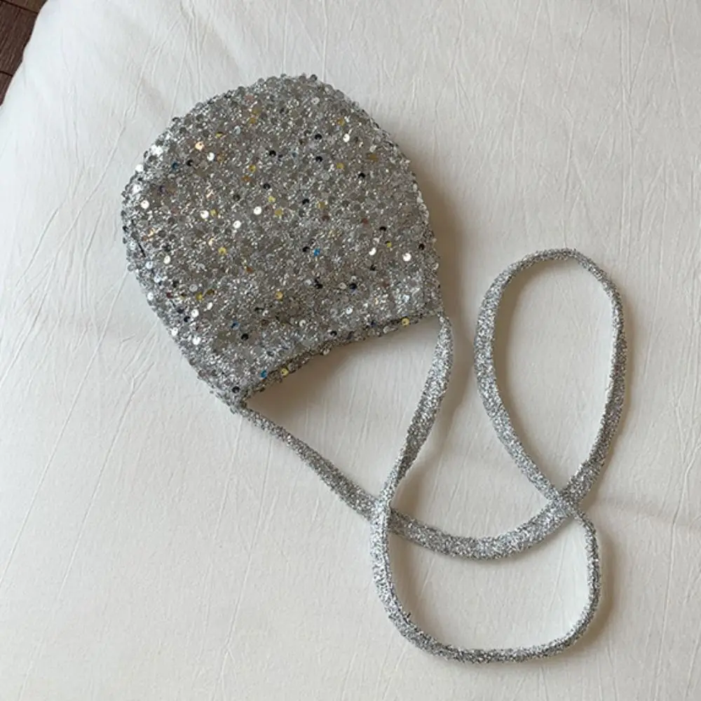 

Fashionable Blingbling Sequin Crossbody Bag Cute Large Capacity Canvas Shoulder Bag Handbag Heart Cloth Messenger Bag Streetwear