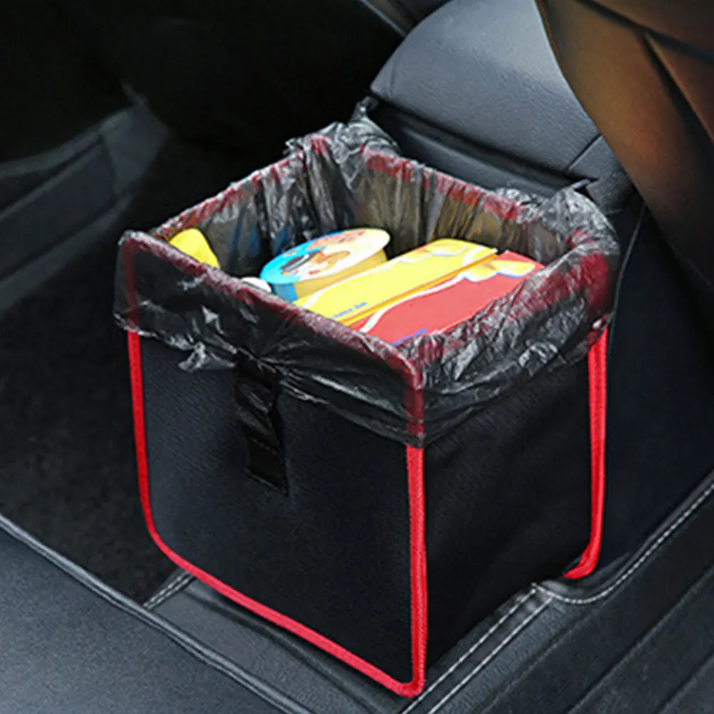 

Car Trash Can Multifunctional Foldable Storage Bag Hanging Garbage Bin Car Interior Accessories Durable Space Saving Design Fits