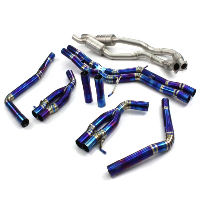 Titanium Alloy Exhaust Pipe For Audi C7 S6 S7 RS6 RS7 4.0T Exhaust Catback