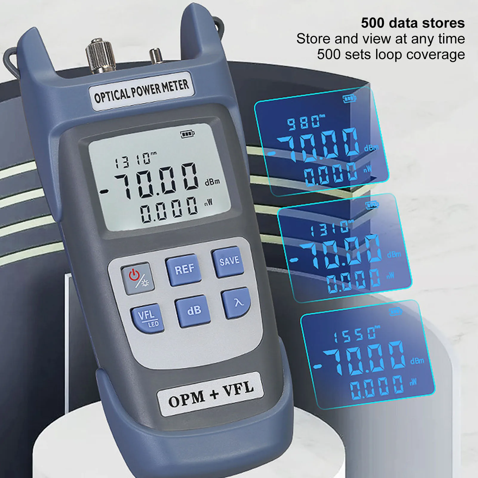 Misuratore di potenza ottica Tester di potenza ottica con distanza di uscita 10MW 10 km ad alta efficienza con tester di luce a LED