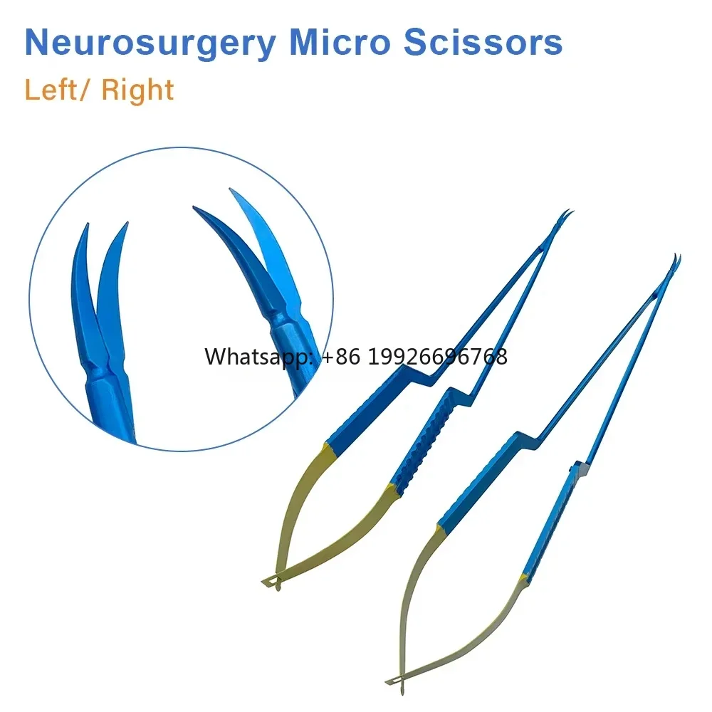 

Fast Shipping Neurosurgery Micro Scissors Shark Blade Autoclavable Microsurgical Scissors Neuromicrosurgical InstrumentsGood ser