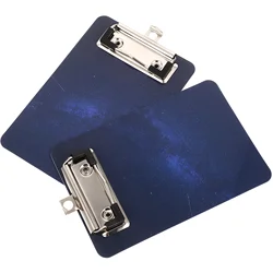 2 pezzi Star Writing Pad cartone contratto Data Splint Point Menu Clip 2 pezzi appunti piastra di Base Clipboard supporto infermiera