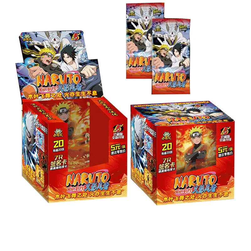 

Wholesales Naruto Collection Cards Booster Box Little Frog Bonds Of Fire Rare Anime Trading Cards