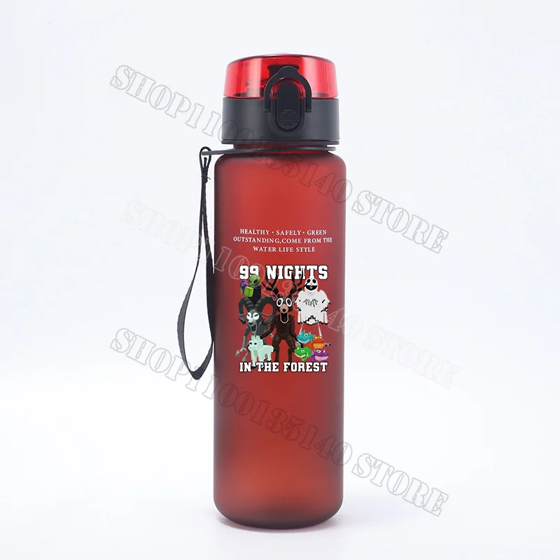 99 ليلة في الغابات الرياضة زجاجة ماء 650 مللي الرعب نمط متجمد كوب المحمولة الصالة الرياضية السفر شفافة مانعة للتسرب شرب زجاجات #3