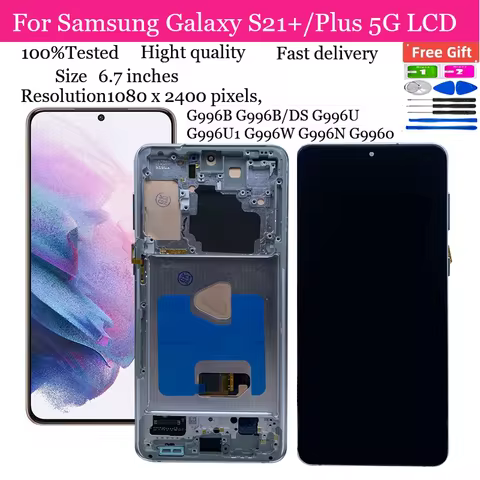 For OLED For Samsung S21 Plus Lcd Display Digital Touch Screen For Samsung S21+ LCD G996 G9960 G996F Screen