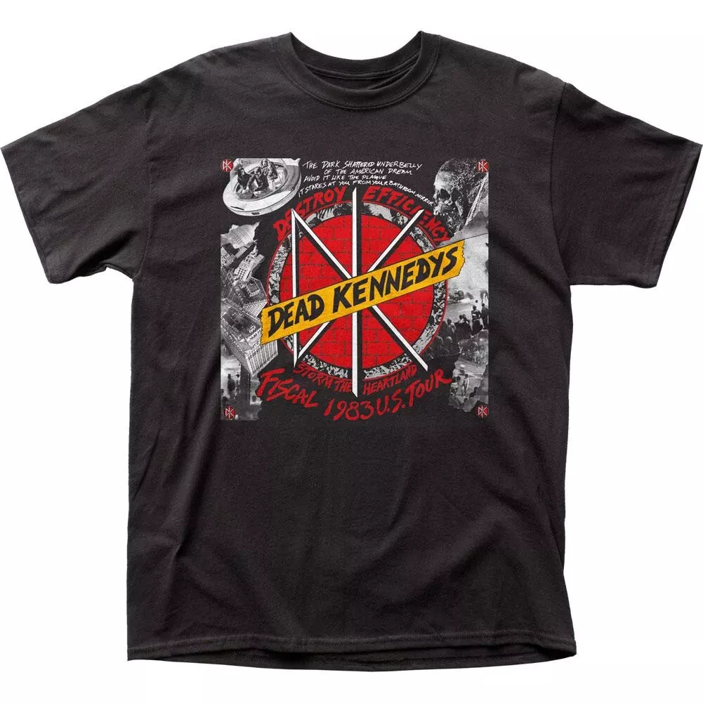 

Dead Kennedys Destroy Efficency T-Shirt American Band Singer T-shirt Men Street Hip-hop Rock Short-sleeved Women Cotton Top