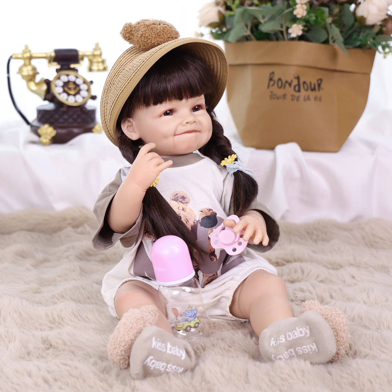 دمية KEIUMI الواقعية بطول 22 ب - مراجعة Reborn Baby Doll Silicone Realistic وسعره