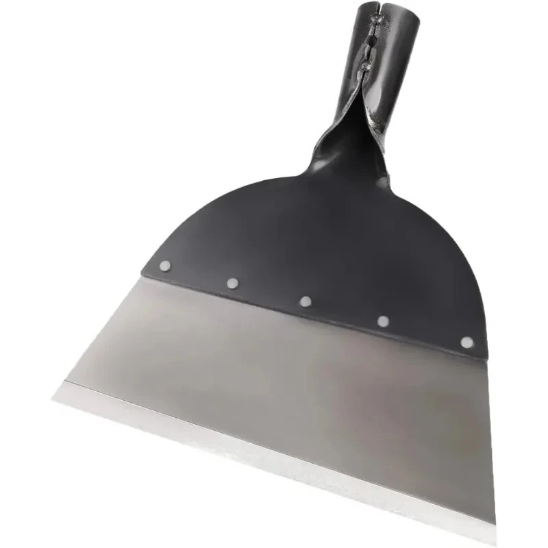 New 1pcs 25.5×27.5cm Cleaning Knife Large Wall Shovel Cement Knife Stainless Steel Garden Weeding Thickened Cleaning Shovel Lawn