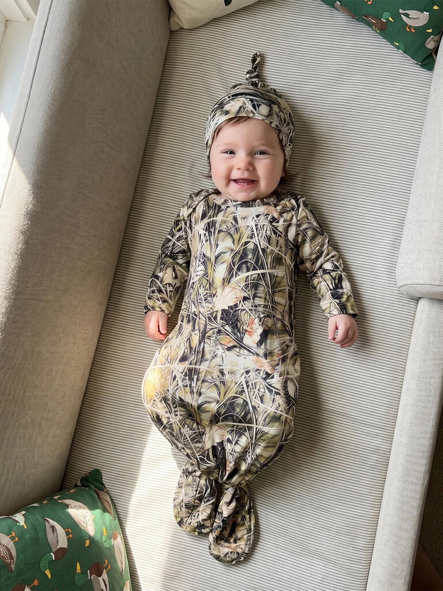 Hat Print-Sleep-Sack Newborn  Sleeve Botanical Long Sleeve Botanical Botanical Newborn  Long