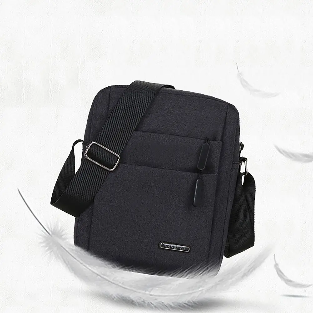 Multi-layers Men Crossbody Bags Durable Waterproof All-match Business Messenger Bags Oxford Cloth Man Handbags Outdoor