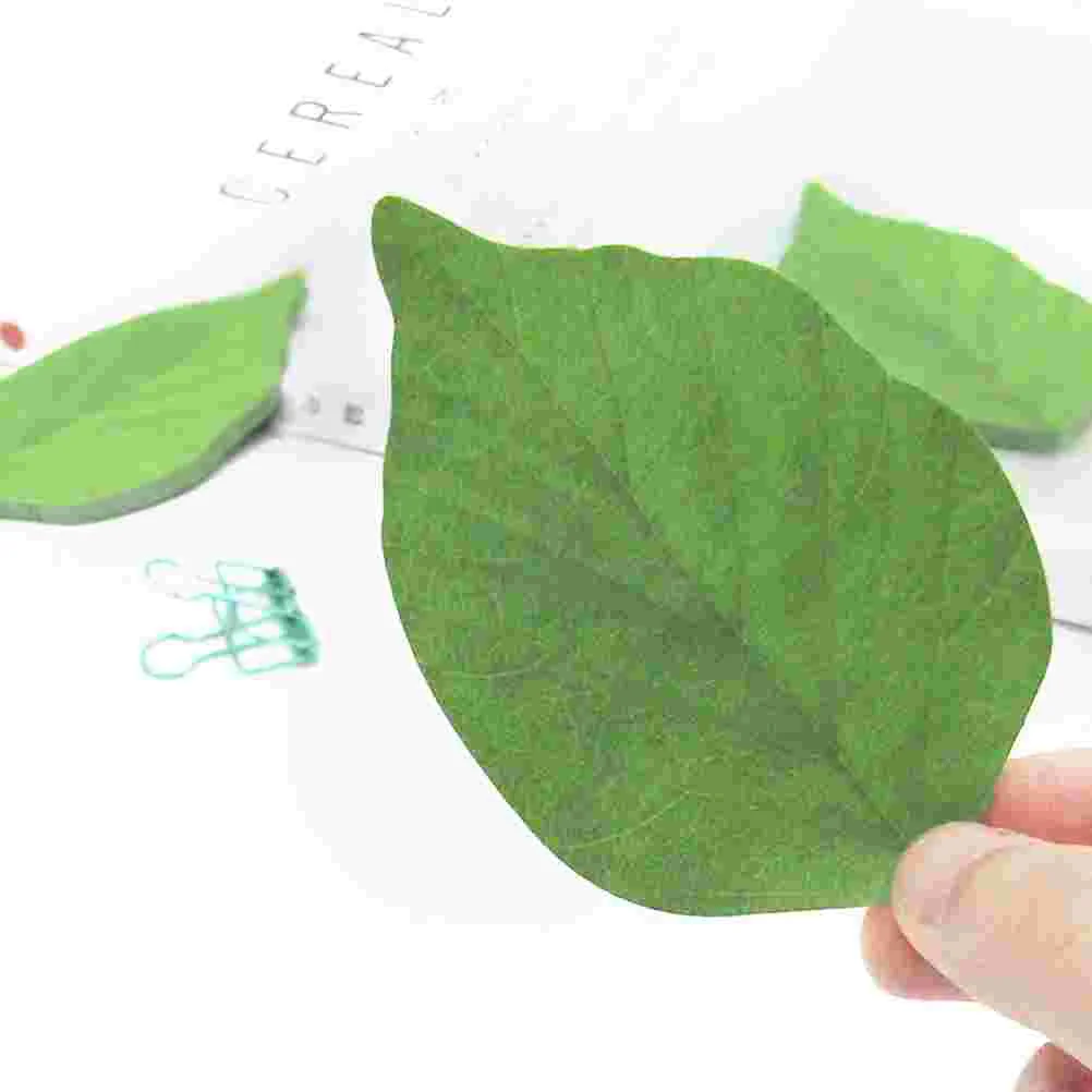 Leaf Shaped Sticky Notes, The Office Stickers, Mini Note, Mensagem Simulação